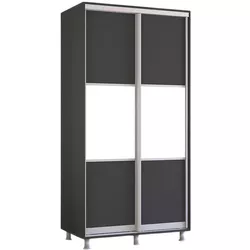 купить Шкаф Mobildor-Lux Aron cu uși glisante orizontal (100x60x210H cm) Anthracite в Кишинёве 