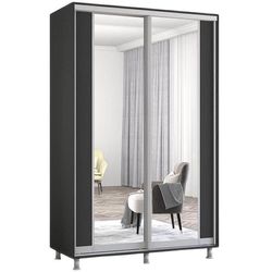 cumpără Dulap Mobildor-Lux Aron cu uși glisante cu oglindă vertical (160x60x240H cm) Anthracite în Chișinău 