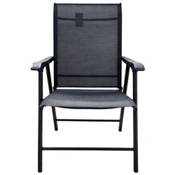 cumpără Mobilier pentru grădină Hydro S Scaun pliabil de gradina, metal/textil, Negru (0431014) în Chișinău 