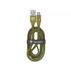 Helmet Cable USB to Micro USB Kevlar Flat 2.1A 1m, Camo