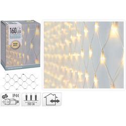 купить Гирлянда Promstore 43455 Огни новогодние Сетка 160LED 2x1m, тепл-белый в Кишинёве 