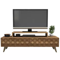 cumpără Comodă TV Trendy Oras, Nuc 140x48x41cm în Chișinău 