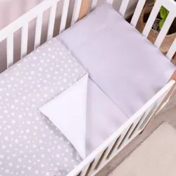 cumpără Lenjerie de pat pentru copii Veres 154.6.01.110x90 Сменная постель Smiling Animals White-Grey New 90x110/40x60 (3ед.) în Chișinău 