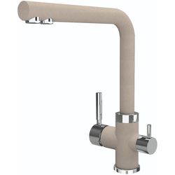 купить Смеситель кухонный Florentina ARES (cu conectare la filtru de apa) Bej в Кишинёве 