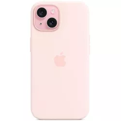 cumpără Husă pentru smartphone Apple iPhone 15 Silicone MagSafe Light Pink MT0U3 în Chișinău 