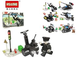 Конструктор Hsanhe mini Police 14X9.3X4.4cm, 6 видов