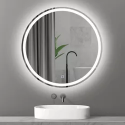 купить Зеркало для ванной Bayro Gama круглое 800x800 LED touch в Кишинёве 