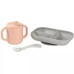 cumpără Seturi pentru hrănire bebelușilor Beaba B913527 Learning Set + Cup Pink în Chișinău 