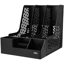 cumpără Suport pentru documente Deli DLEZ00122 Suport documente Maxi A4, 3 compart., negru în Chișinău 