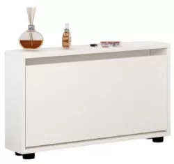 cumpără Raft pentru încălțăminte Mobildor-Lux Leo Slim 100x16x47H cm White în Chișinău 