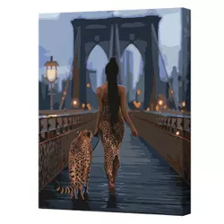 cumpără Tablou pe numere Ideyka KHO8537 40x50cm Eco, Femei pradatoare în Chișinău 