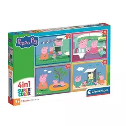 купить Пазл Clementoni Puzzle 4in 1 Peppa Pig 2026 (21751) в Кишинёве 