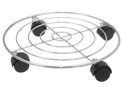 Подставка для цветочного горшка D32cm, на колесах, металл