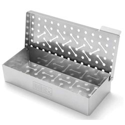 купить Товар для пикника Weber W7576 Smoker Box Inox, container pentru afumare cu aschii в Кишинёве 