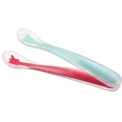 cumpără Seturi pentru hrănire bebelușilor Sophie la Girafe 450408 Set 2 lingurite din silicon So Pure în Chișinău 