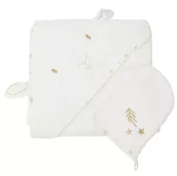 купить Аксессуар для купания Premaman PBRF01-ECR-UNQ Prosop de baie cu gluga si manusa Magic Winter в Кишинёве 