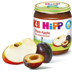Пюре Hipp из яблок и сливы (4+ мес.), 125 г