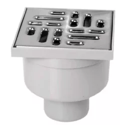 cumpără Trap de duș ZMM Maxpol 18458 Sifon de pardoseala PP D.50х90° (gri) cu grila inox (150x150x130mm) cu revizie 2163 în Chișinău 