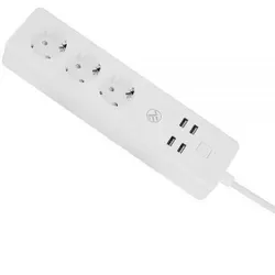 cumpără Filtru electric Tellur TLL331031, 3 porturi, 4*USB 4A, 2200W, 10A, 1.8m în Chișinău 