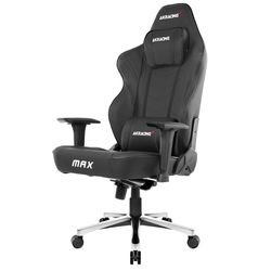 Gaming Chair AKRacing Master Max AK-MAX-BK, black, User max load up to 180kg/height 170-200cm