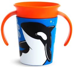 cumpără Cană cu pai Munchkin MUN0114orc Miracle Wildlove, Orca (180ml) în Chișinău 