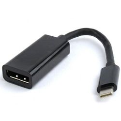 Adapter  Type-C to DP socket 0.15m Cablexpert, Supports max. 4K*2K resolution (60MHz), A-CM-DPF-01
