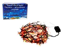 Огни новогодние "Нить" 100LED разноцветные 4.5m