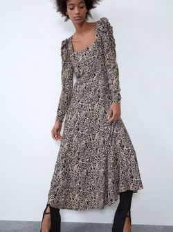 Платье ZARA Леопард 8342/101/051