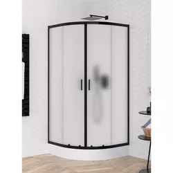 cumpără Cabină de duș New Trendy Suvia Black Quadrant Matt 80x80x206 (ZS-0017) în Chișinău 
