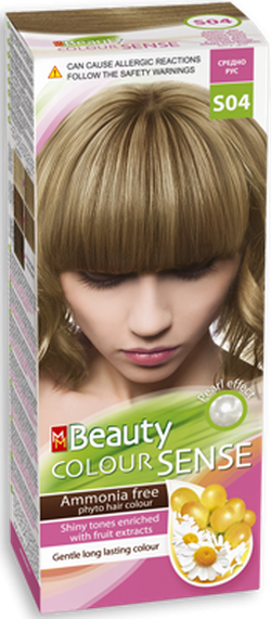 Краска для волос, SOLVEX MM Beauty Sense, 125 мл., S04 - Средне-русый