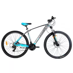 купить Велосипед Crosser X880 29" 17 21S Shimano+Logan Hidraulic Grey/Blue в Кишинёве 
