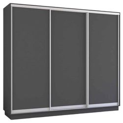 купить Шкаф Mobildor-Lux Fox uși glisante din PAL (240x60x220H cm) Anthracite в Кишинёве 