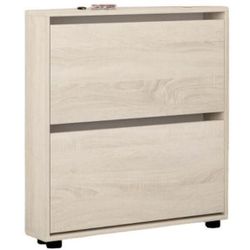 cumpără Raft pentru încălțăminte Mobildor-Lux Leo Slim 80x16x86H cm Sonoma în Chișinău 