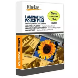 купить Офисный аксессуар Office Line OL.LG150 Folie pentru laminare A4 150 mkm (100 foi) в Кишинёве 