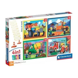 cumpără Puzzle Clementoni Puzzle 4în 1 Noli Busy at Work (21741) în Chișinău 