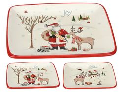 Farfurie decorativa 20X15.3X2.4cm "Figurina si copac", ceramica