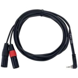 купить Кабель для музыкального инструмента CORDIAL EY 3 WRMM 2xXLR TATA/1xJACK STEREO 3,5 90” 3m 14875 в Кишинёве