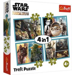cumpără Puzzle Trefl R25E /28 (34397) 4 în1 Mandalorians în Chișinău 