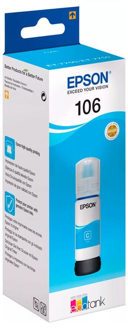 Ink  Epson C13T00R240, 106 EcoTank, Cyan