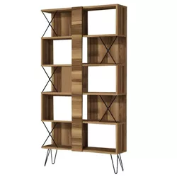 cumpără Raft de birou Trendy Extra, Nuc 90x167x22cm, raft de carti în Chișinău 