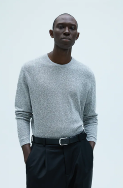 Трикотаж ZARA Серый меланж 8689/470/802.