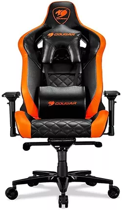 Gaming Chair Cougar ARMOR TITAN Black/Orange, User max load up to 160kg / height 160-195cm