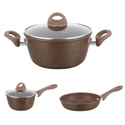 cumpără Set veselă miscellaneous Hot Chef Marble Brown 5pcs în Chișinău 