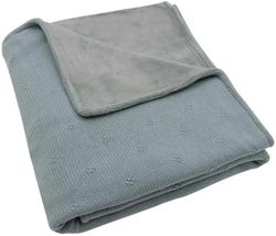 купить Детское постельное белье Jollein 517-522-68035 Paturica Cosy Knit Sea Green/Velvet, 100x150cm в Кишинёве 