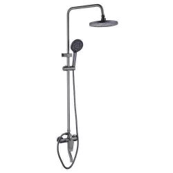 cumpără Set pentru duș Hydro S Aquafix 145, gri (0400375) în Chișinău 