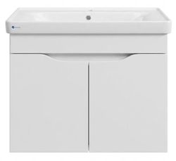 cumpără Dulap pentru lavoar Mashtab 11829 Print cu 2 usi, suspendat 55cm Alb în Chișinău 