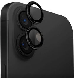 купить Стекло защитное для смартфона UNIQ Optix Aluminium Camera Lens Protector for iPhone 16/16 Plus, Black в Кишинёве 