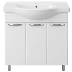 купить Шкаф под умывальник Mashtab 11426 Delfin cu 3 usi 80cm Alb в Кишинёве 
