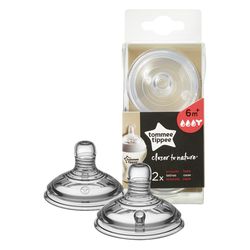 Соска силиконовая Tommee Tippee, поток для каши (6+ мес.), 2 шт