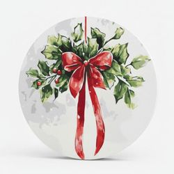 cumpără Tablou pe numere BrushMe RC00101M rotunda d30, Vasc de Craciun în Chișinău 